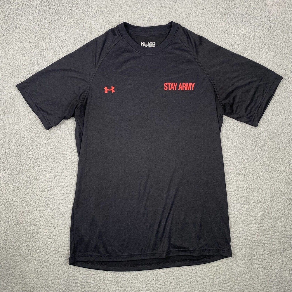 Under Armour Men “Stay Army” BSTB, 525th BfSB “Strike Twice” T-Shirt Size Medium